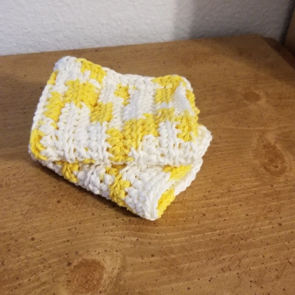 💞2/$20 HAND CRAFTED Crocheted All Purpse 100% Cottn Reusble Bath or Dish Cloths - Picture 7 of 8